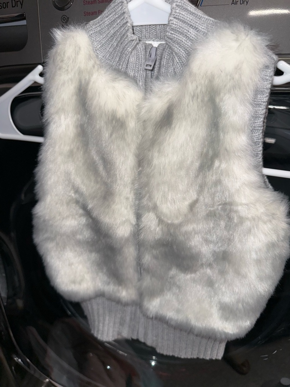 Gymboree Faux Fur Gray Vest